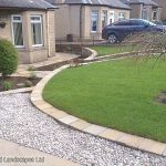 Curves enhance this front garden